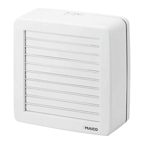 Maico EVN 22 Mounting and operating instructions