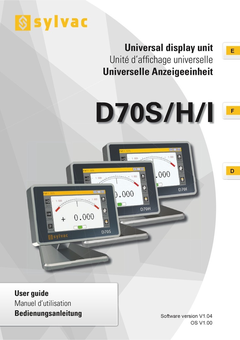 Sylvac D70S User manual