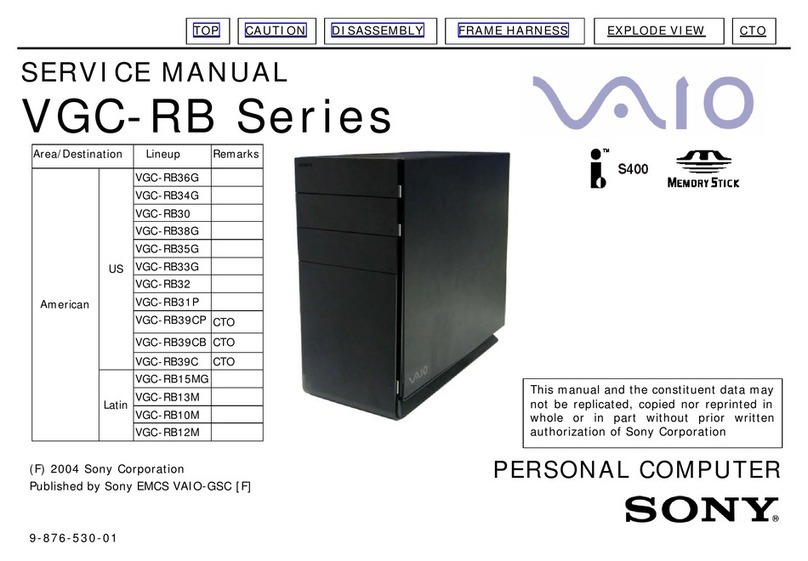 Sony VAIO VGC-RB Series User manual