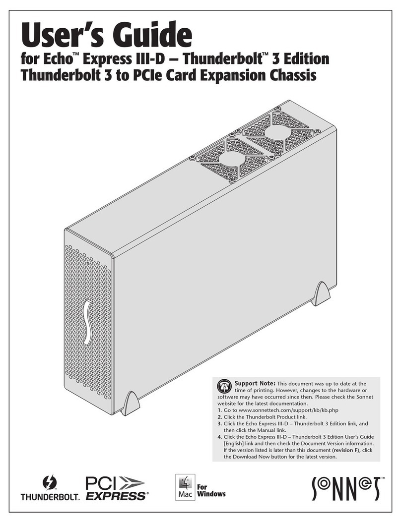 Sonnet Echo Express III-D Thunderbolt 3 Edition User manual