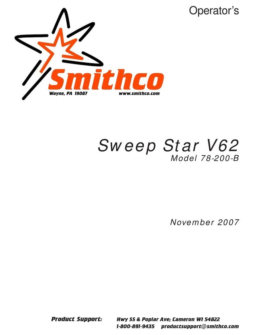 Smithco Sweep Star V62 Operator's manual