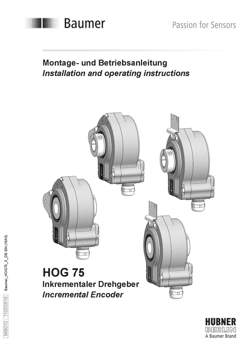 Baumer HOG 75 User manual