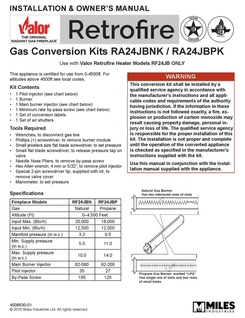 Valor Retrofire RF24JB Operating instructions