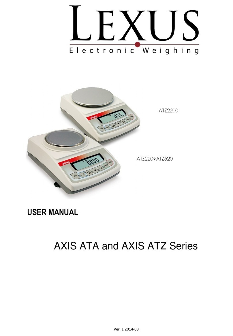 Lexus Electronic Weighing AXIS ATA Series user manual
