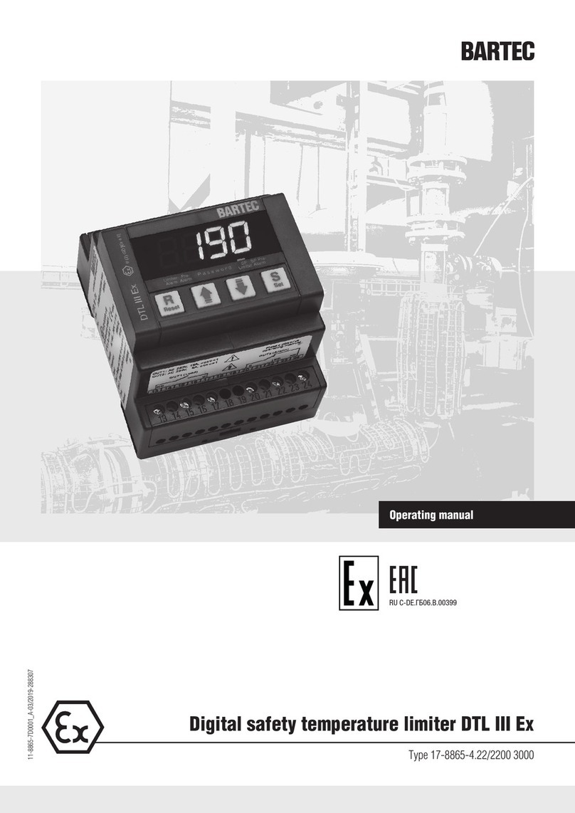 Bartec DTL III Ex operating manual