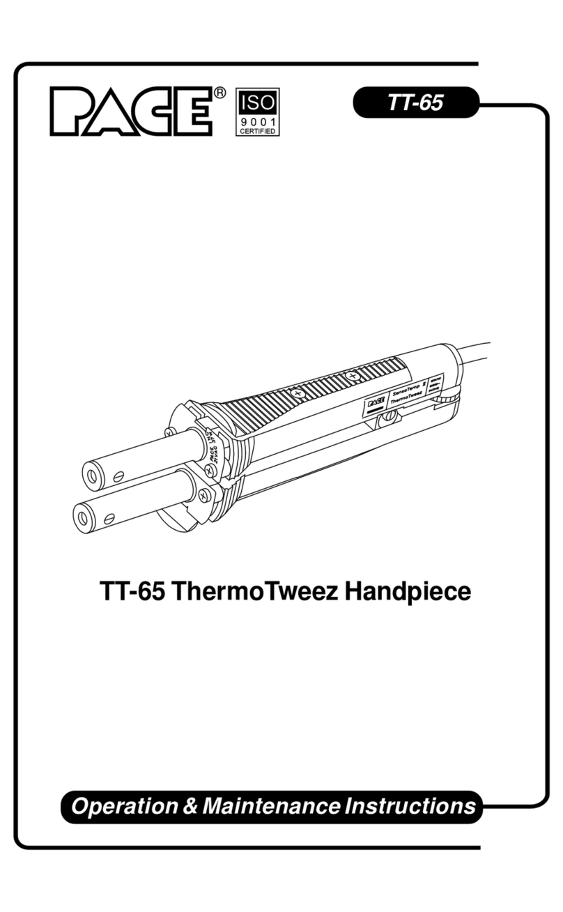 Pace ThermoTweez Handpiece TT-65 Operation & maintenance instructions