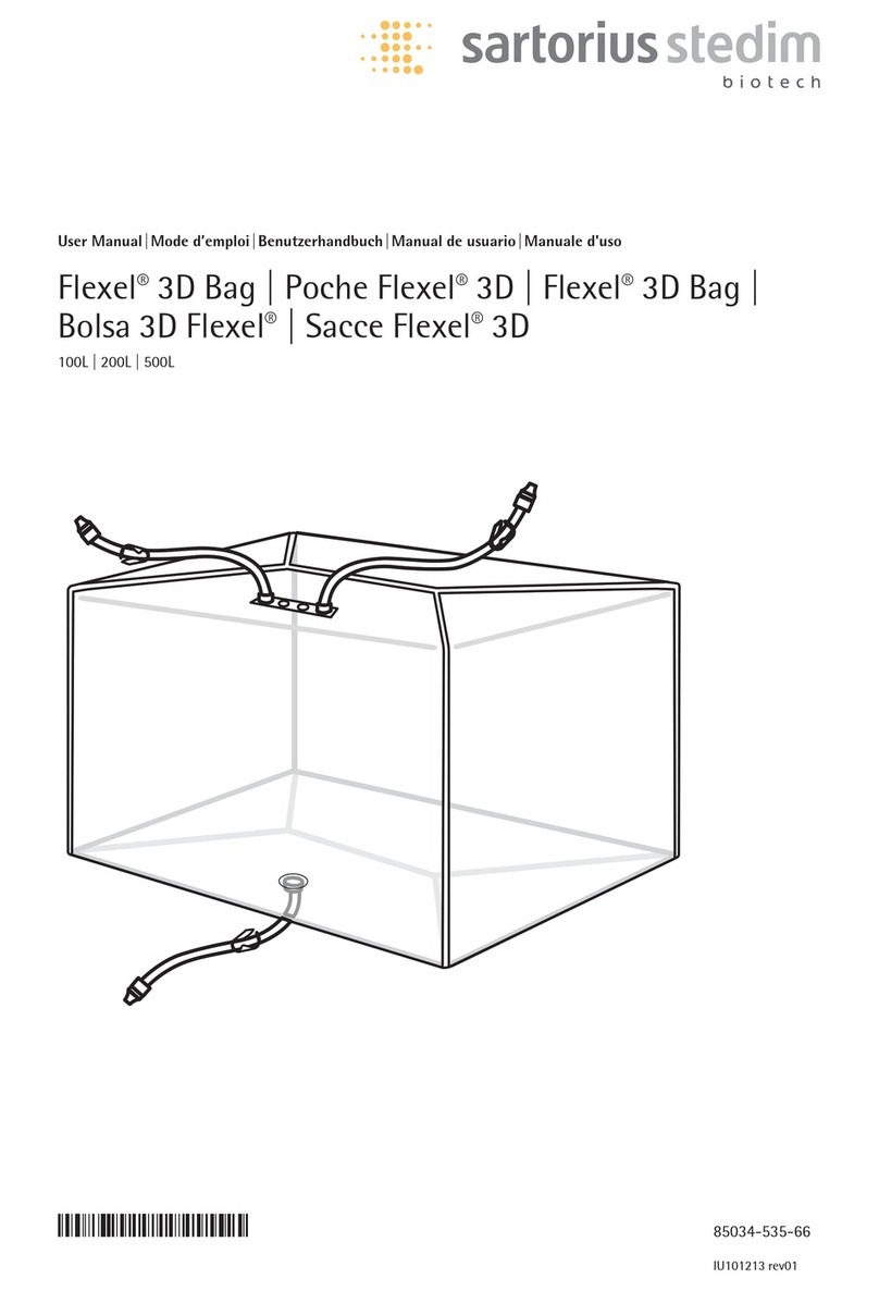 Sartorius Stedim Biotech Flexel 3D Bag user manual