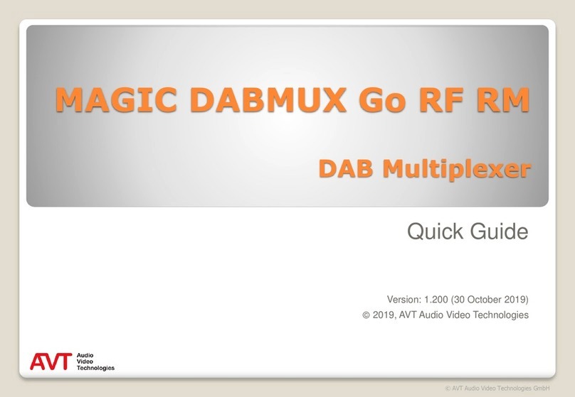 AVT MAGIC DABMUX Go RF RM quick guide
