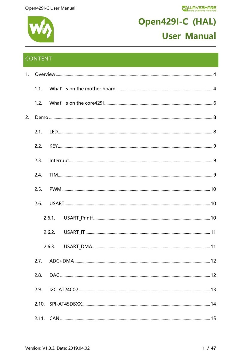 Waveshare Open429I-C (HAL) User manual