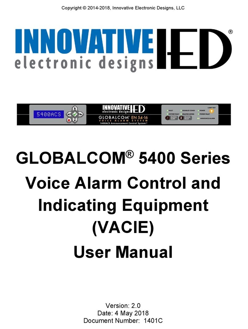 Innovative Electronic Designs GLOBALCOM 5400 Series User manual