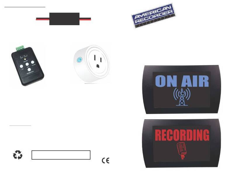 American Recorder OAS-2000M Series quick start guide