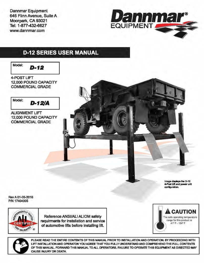 Dannmar D-12 Series user manual Dannmar D-12 Series user manual