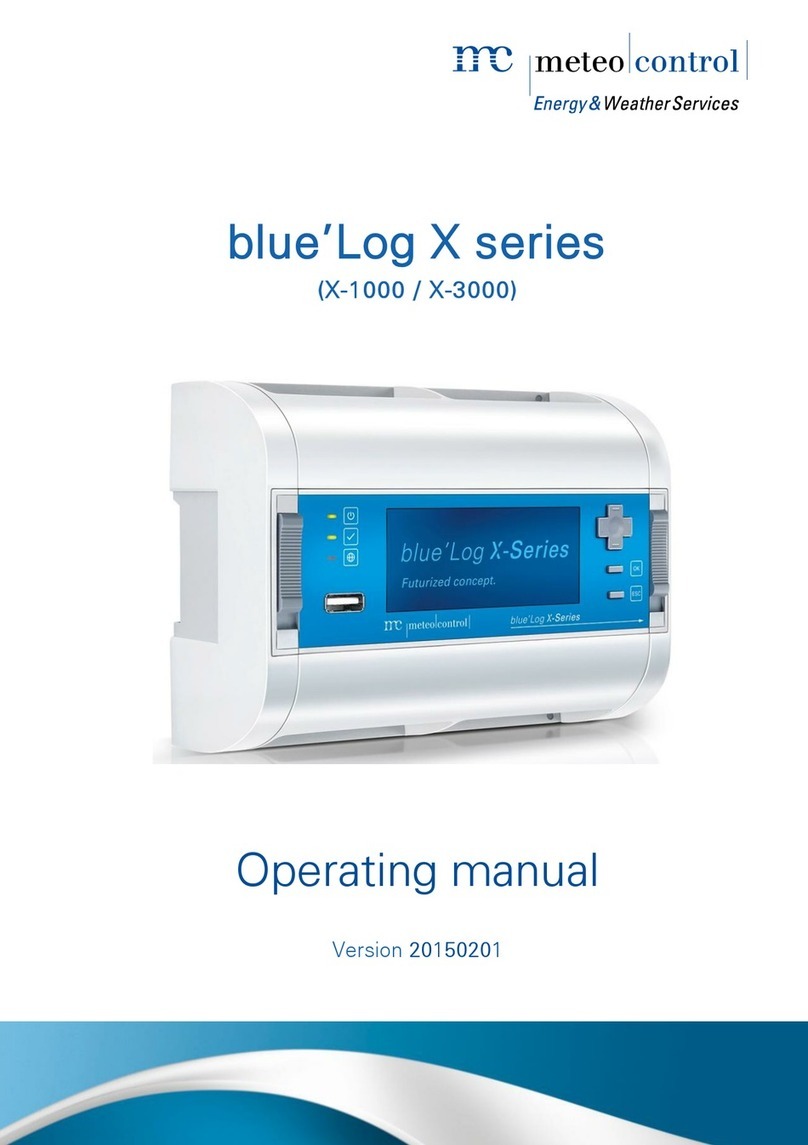 Meteo Control blue'Log X Series User manual