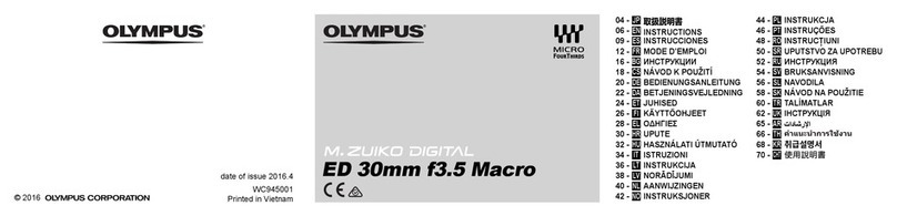 Olympus M.Zuiko Digital ED 30mm f3.5 Macro User manual