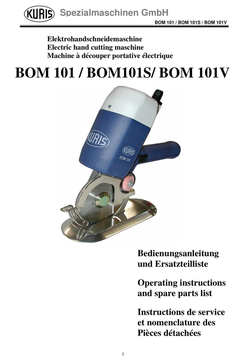 KURIS BOM 101 Operating instructions and spare parts list