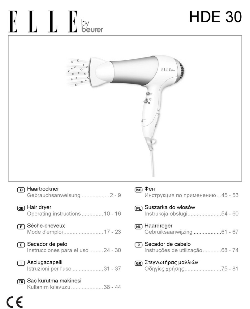 Beurer ELLE HDE 30 User manual