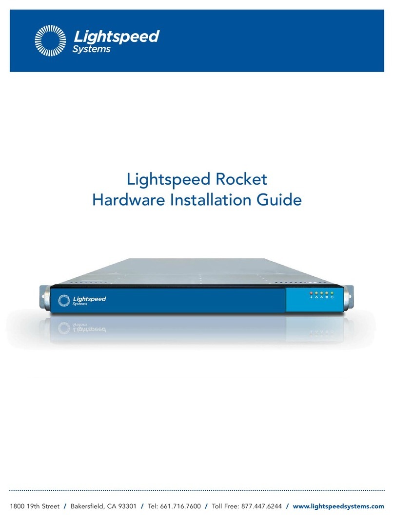 Lightspeed Systems Lightspeed Rocket Hardware installation guide
