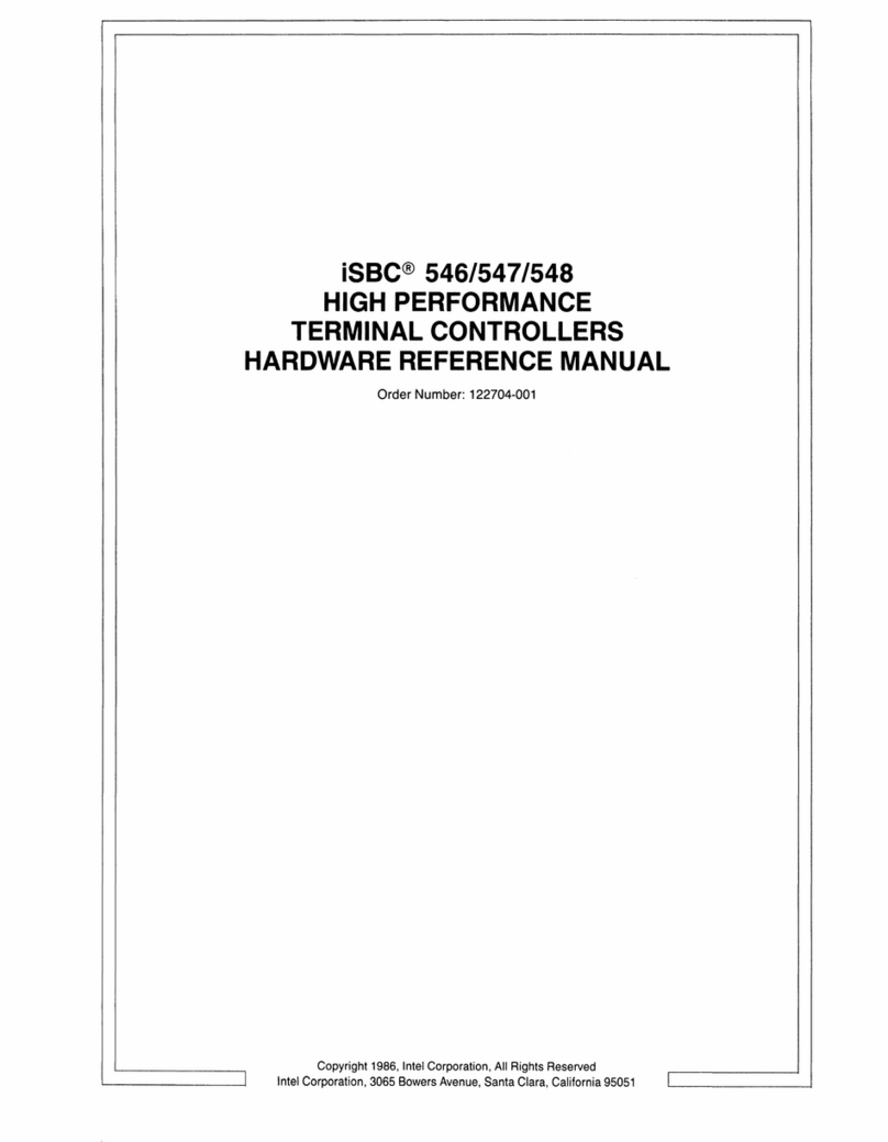 Intel iSBC 546 Quick user guide