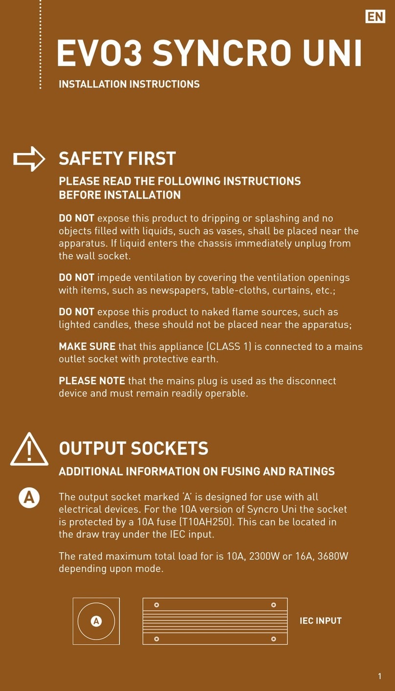 Isotek EVO3 SYNCRO UNI User manual