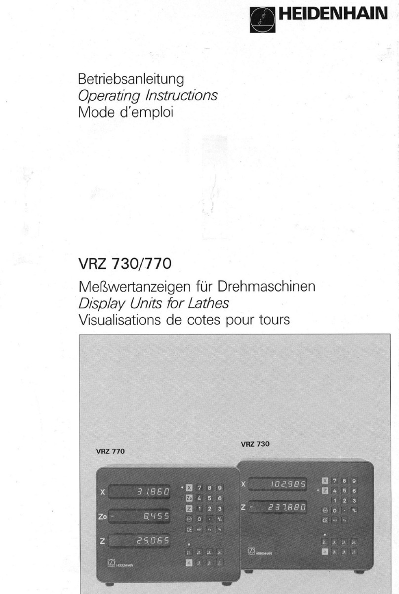 HEIDENHAIN VRZ 770 User manual