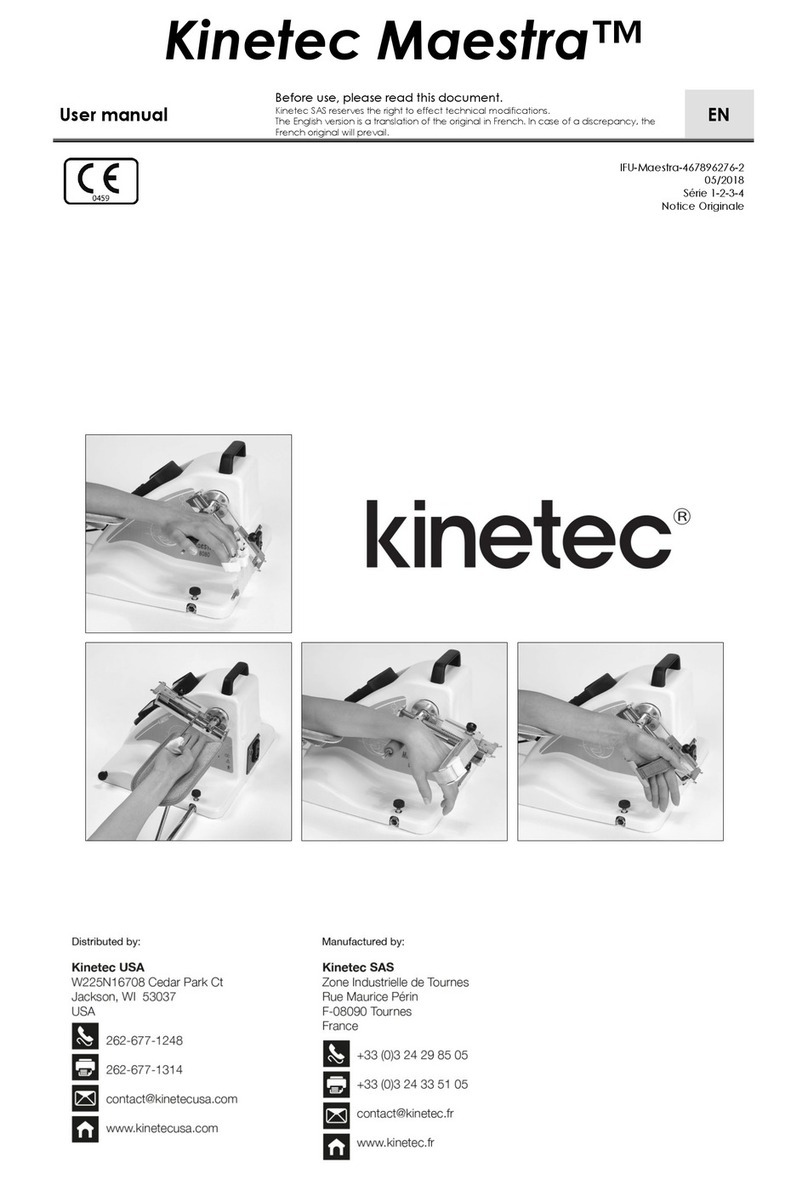 Kinetec Maestra Series user manual