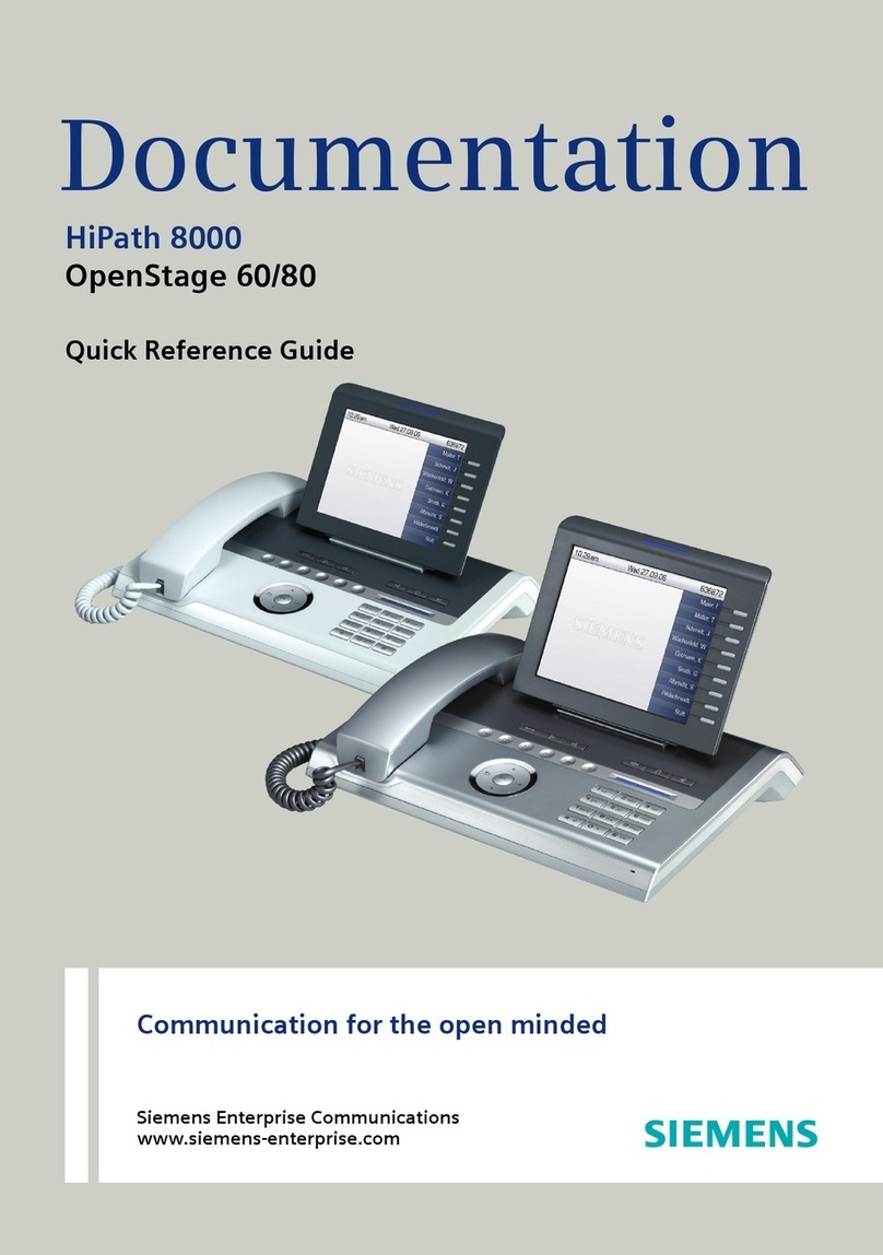 Siemens HiPath 8000 User manual
