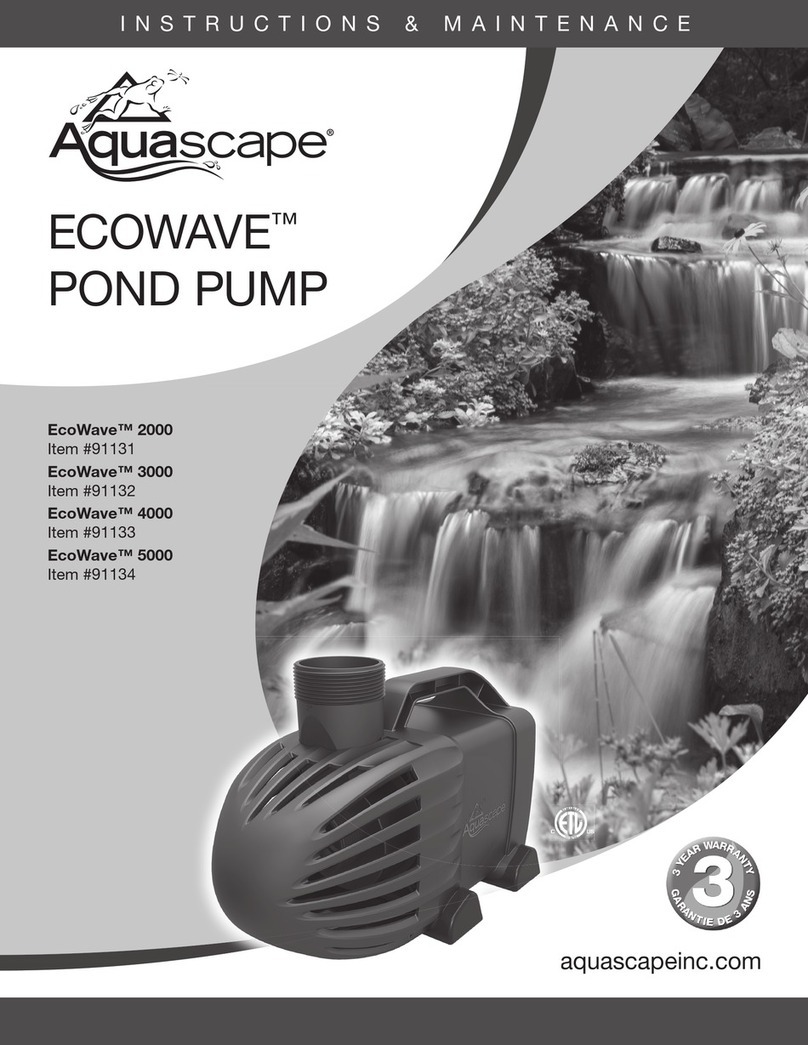 AquaScape EcoWave 2000 Instructions & maintenance AquaScape EcoWave 2000 Instructions & maintenance