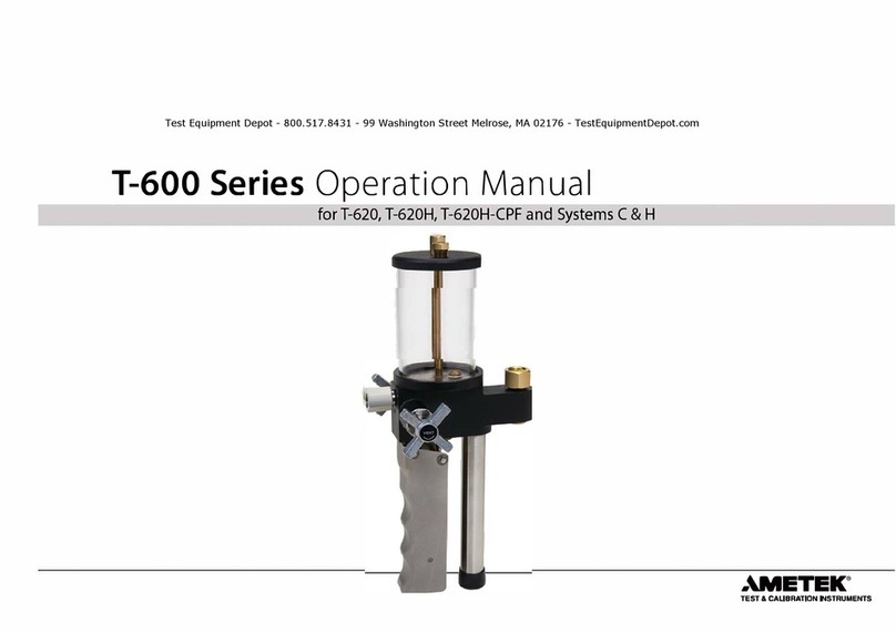 Ametek T-600 Series Operation manual