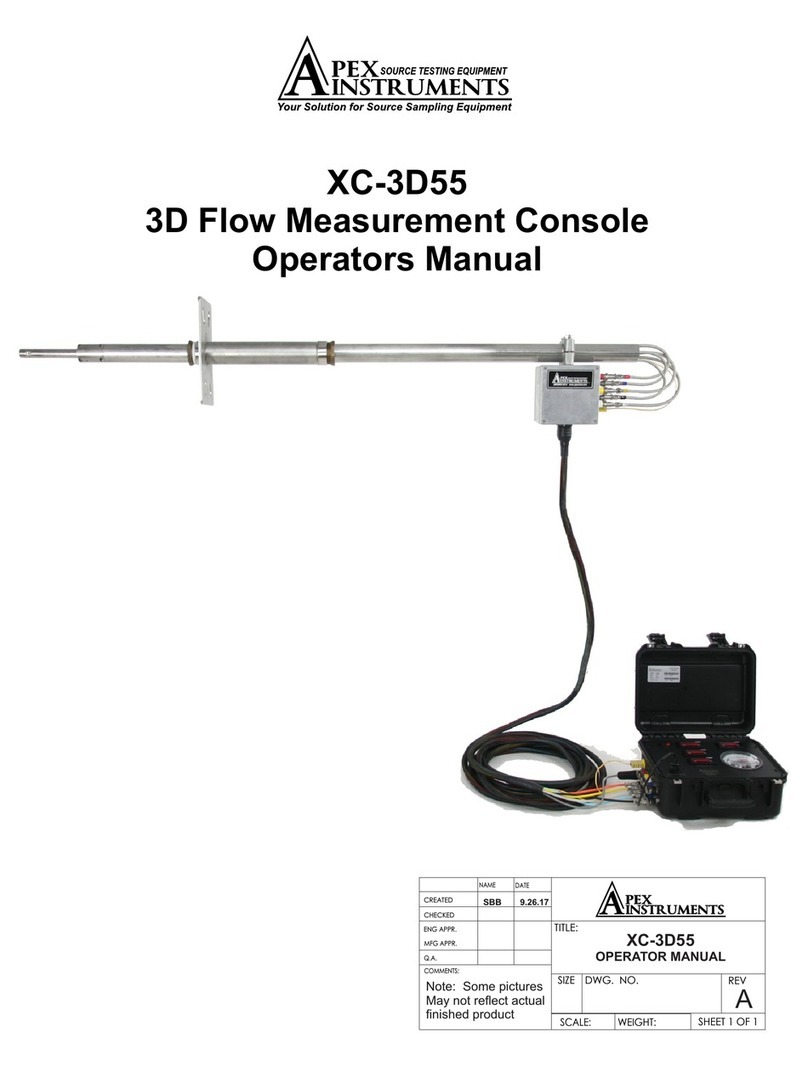 Apex Instruments XC-3D55 Operator's manual