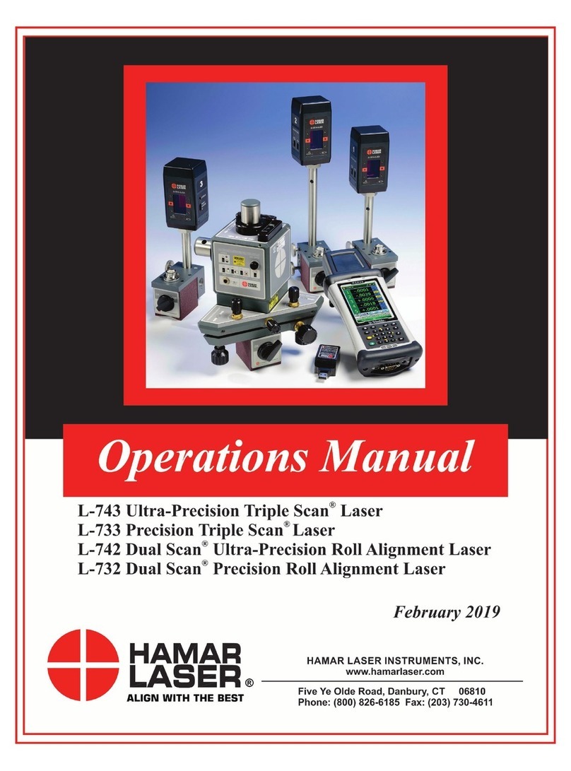 HAMAR LASER Triple Scan L-743 User manual