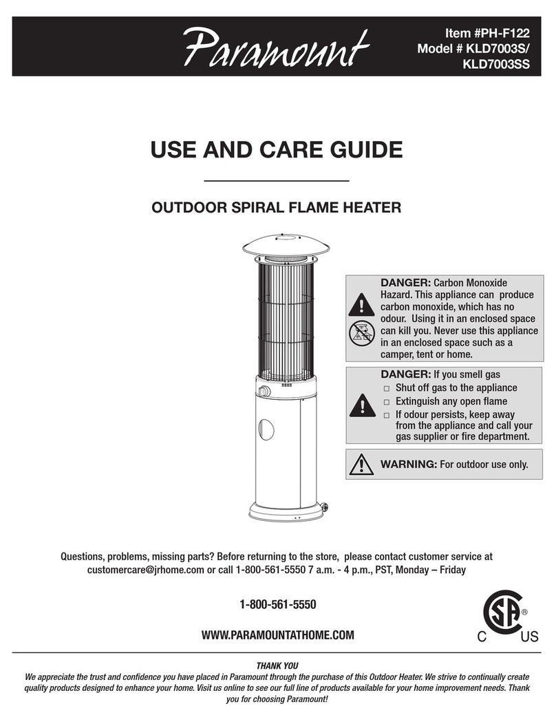 Paramount Fitness KLD7003S Use and care guide