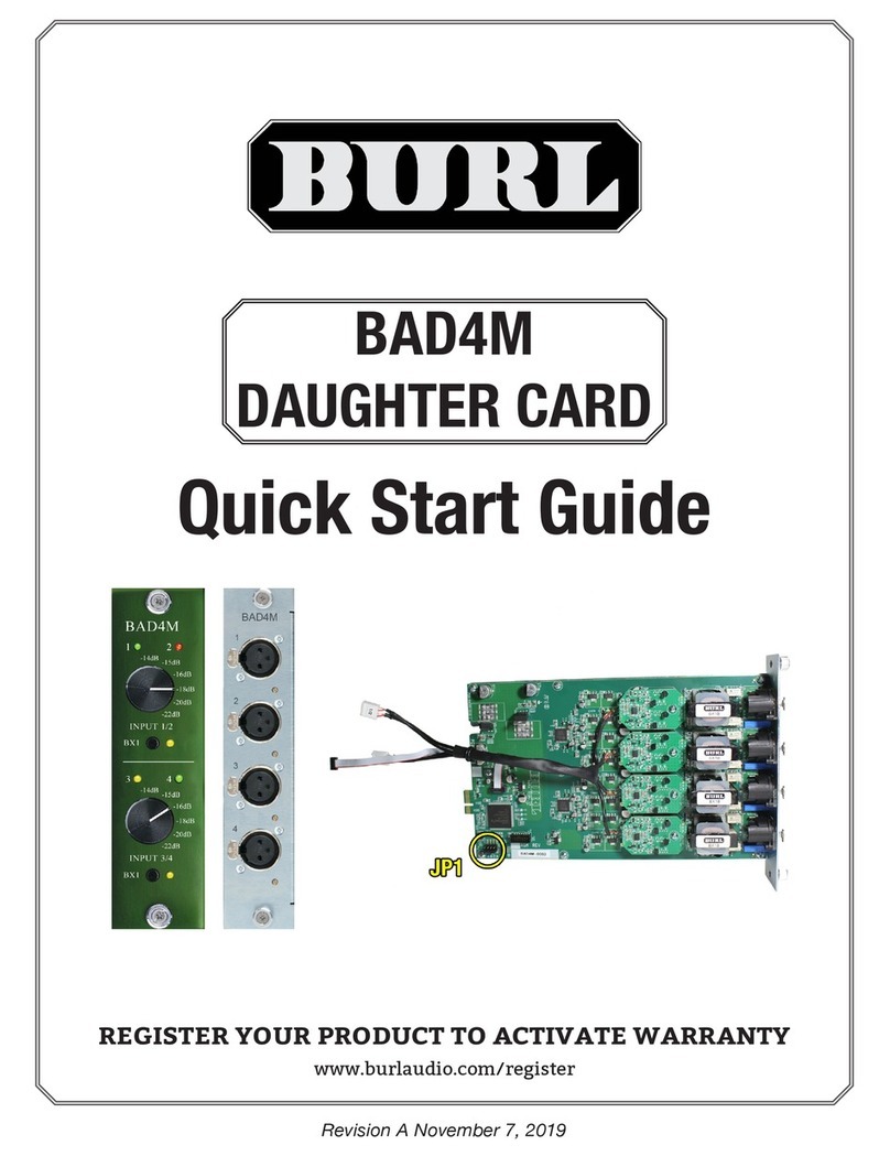 BURL BAD4M quick start guide