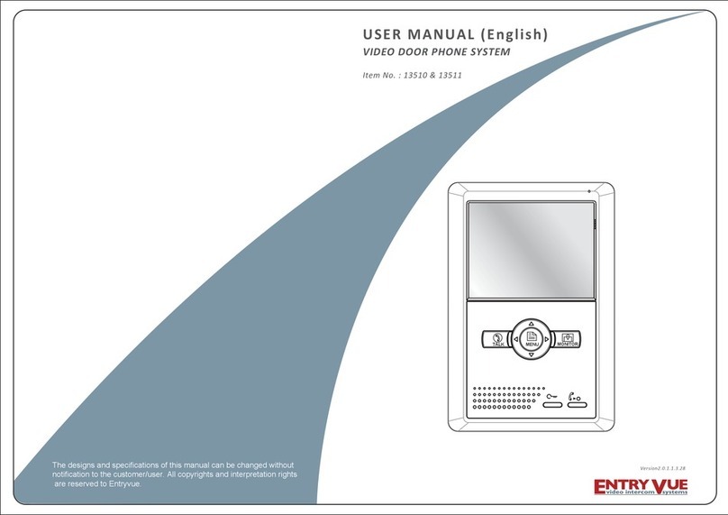 Entryvue 13511 user manual
