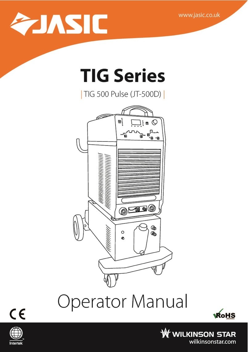 Wilkinson Star Jasic TIG Series Operator's manual