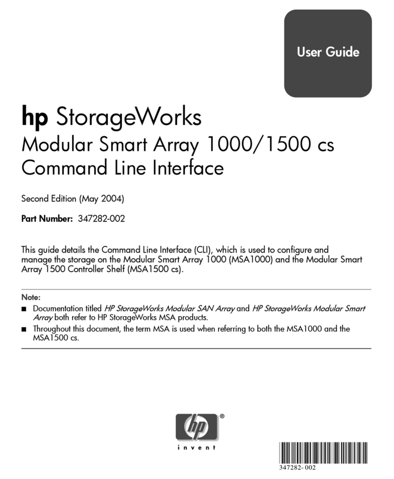 HP StorageWorks Modular Smart Array 1000 cs User manual