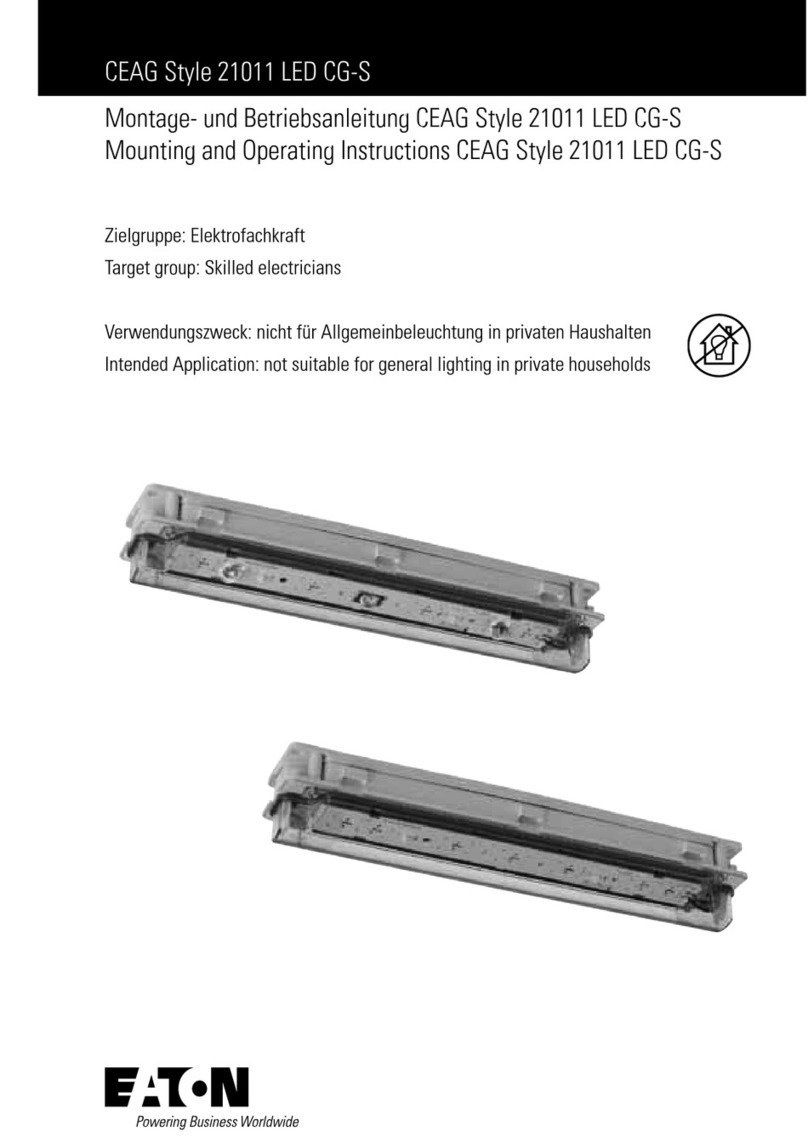 Eaton CEAG Style 21011 LED CG-S Mounting and operating instructions