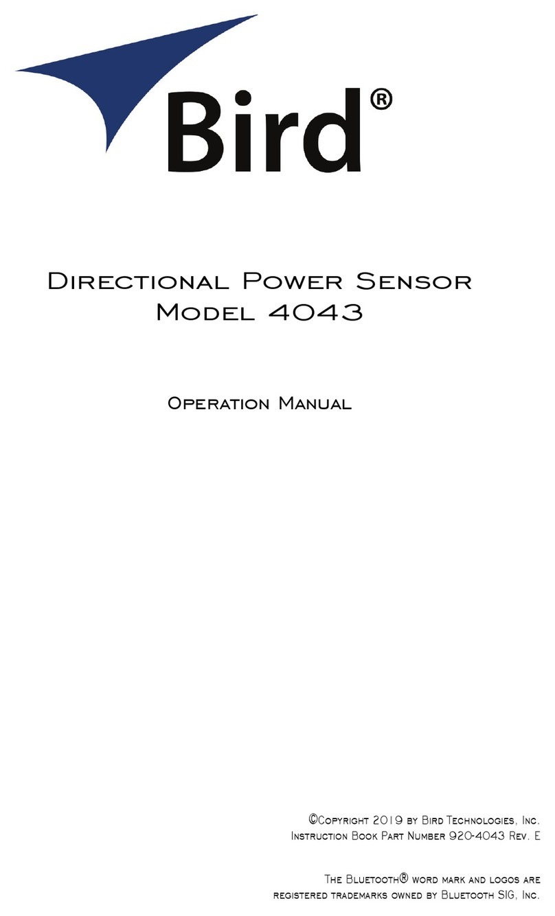 BIRD 4043 Operation manual