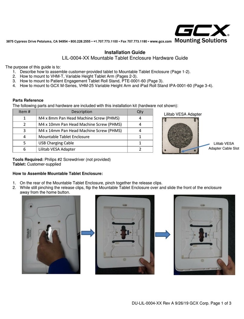 GCX LIL-0004 Series installation guide