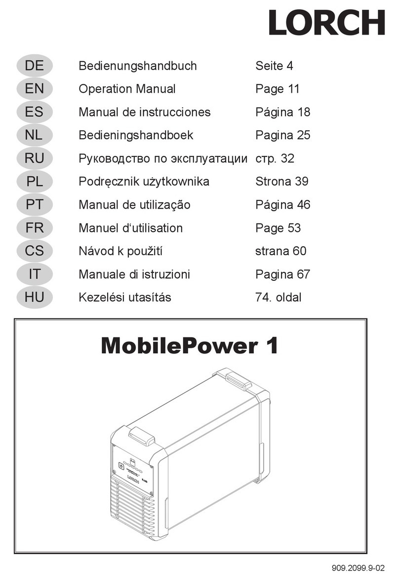 LORCH MobilePower 1 Operation manual