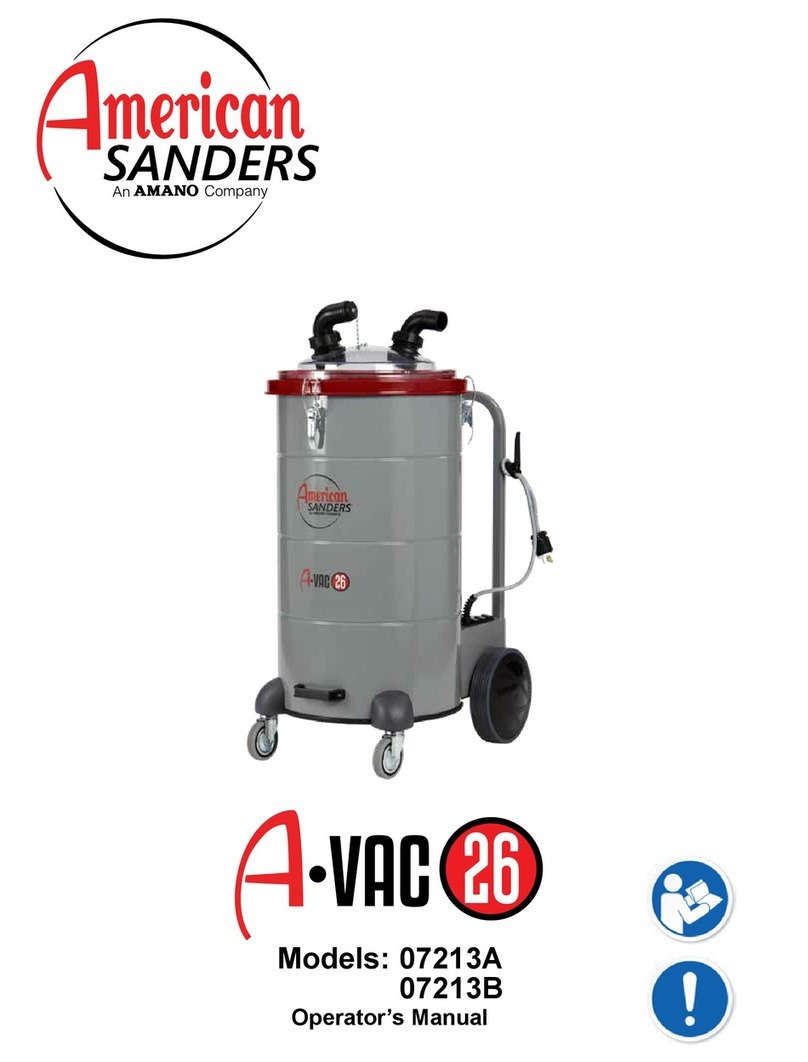 American Sanders AVac 26 07213A Operator's manual