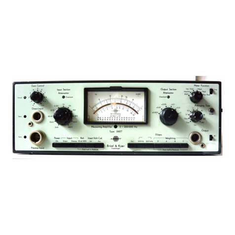 BRUEL & KJAER 2607 Instructions and applications