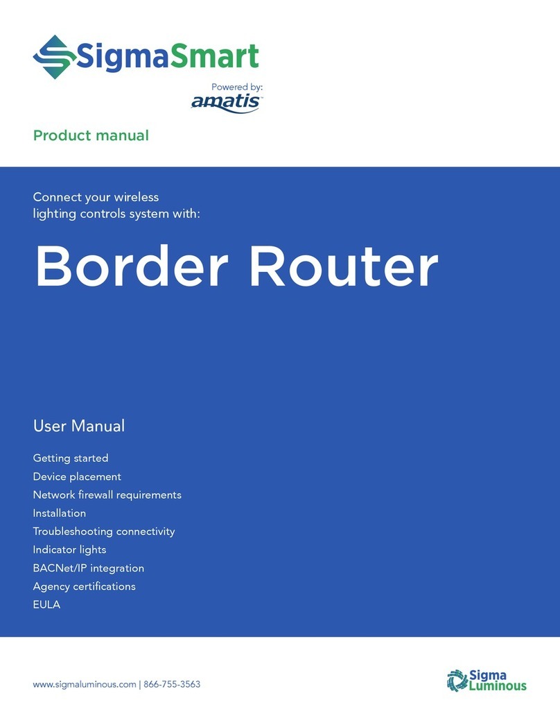 Amatis Sigma Luminous Border Router SL-AMBR user manual