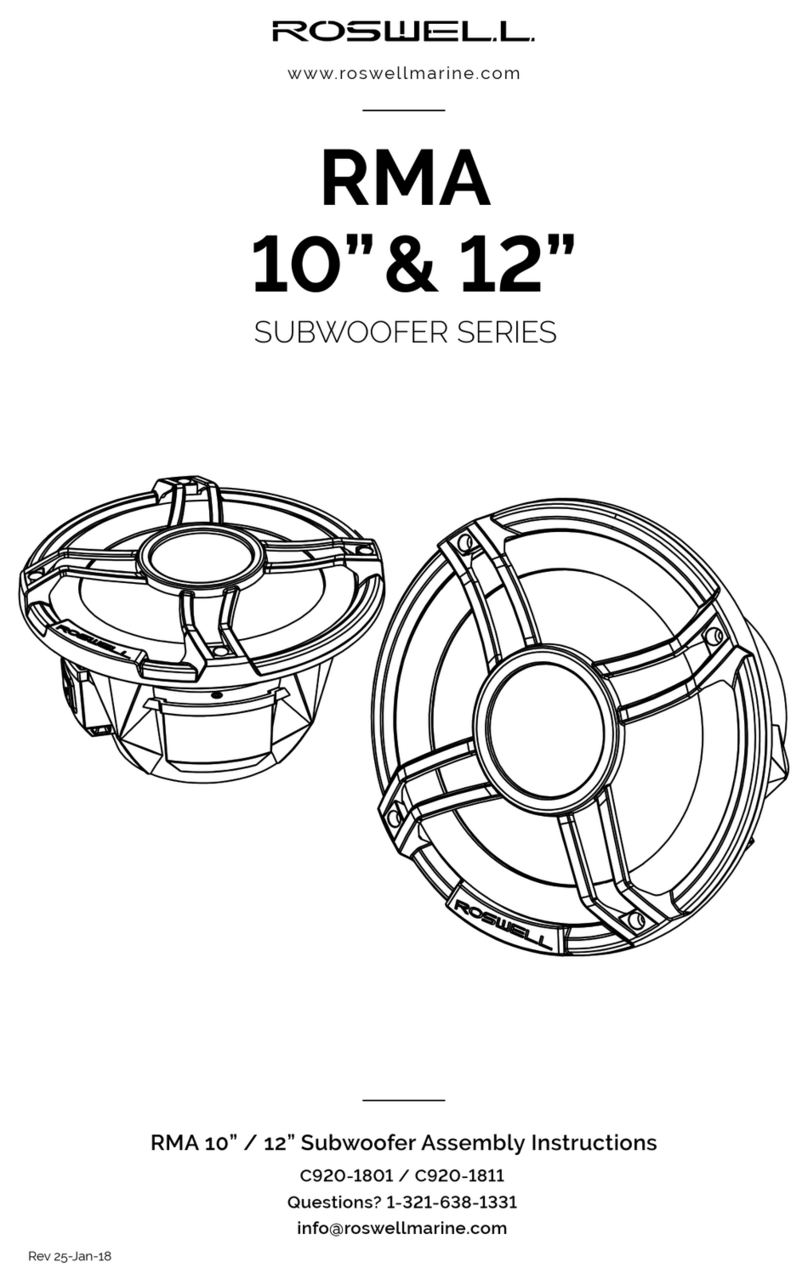 Roswell RMA 10 Assembly instructions