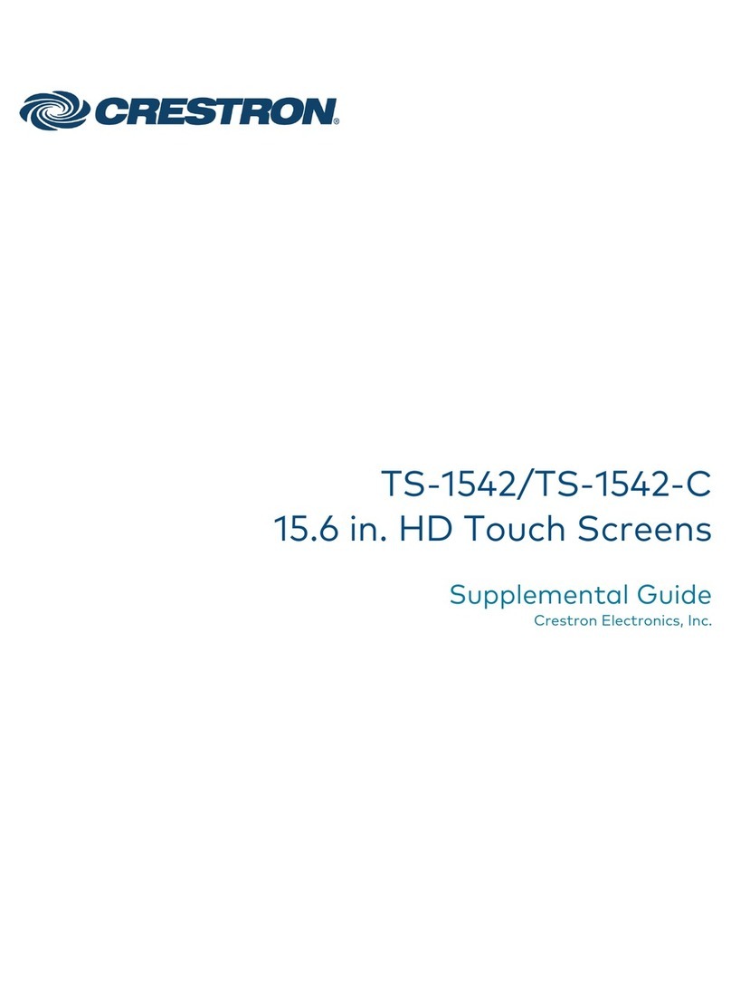 Crestron Electronics TS-1542 Owner's manual