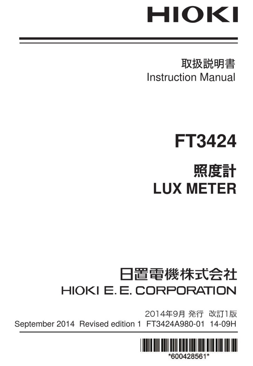 Hioki FT3424 User manual