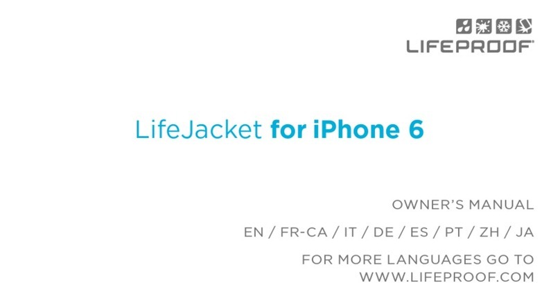 LifeProof LifeJacket for iPhone 6 owner's manual