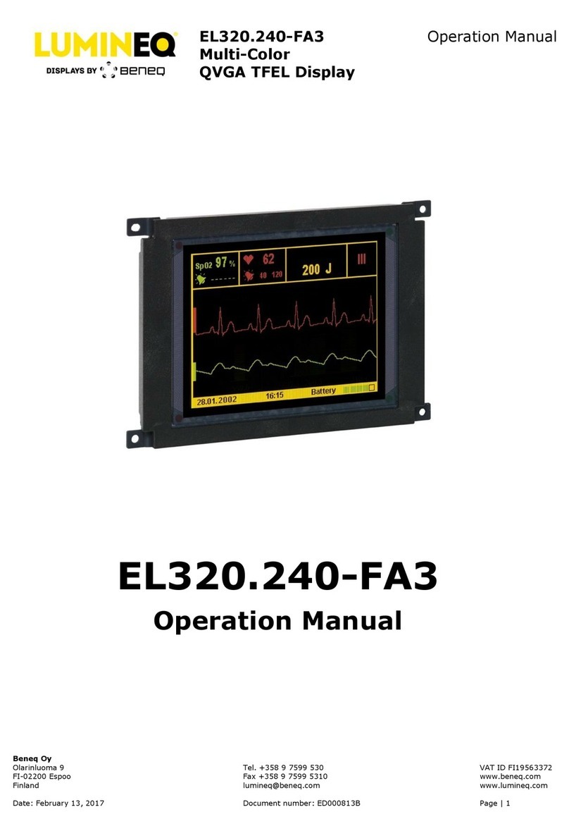 beneq Lumineq EL320.240-FA3 Operation manual