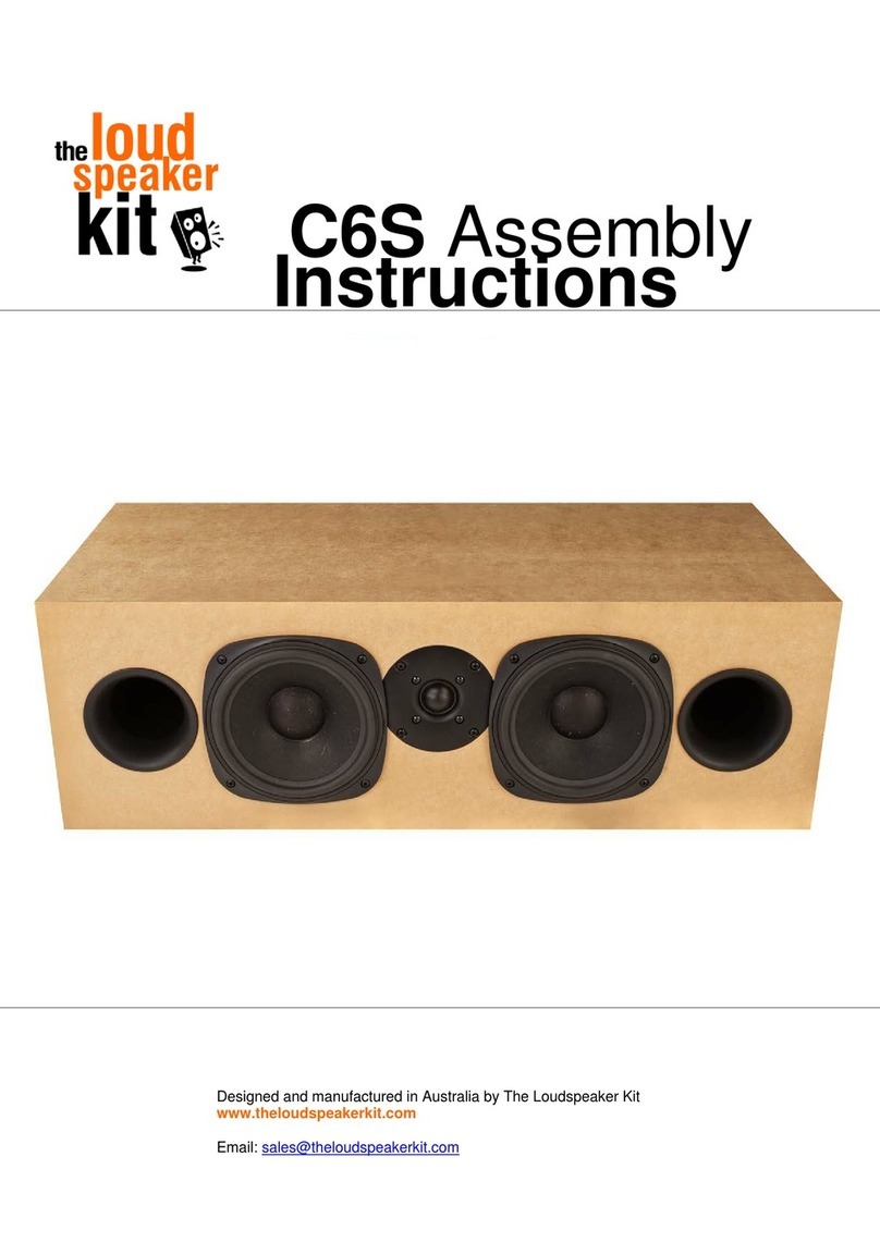 Loudspeaker Kit C6S Assembly instructions