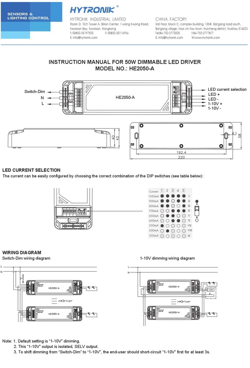 Hytronik HE2050-A instruction manual