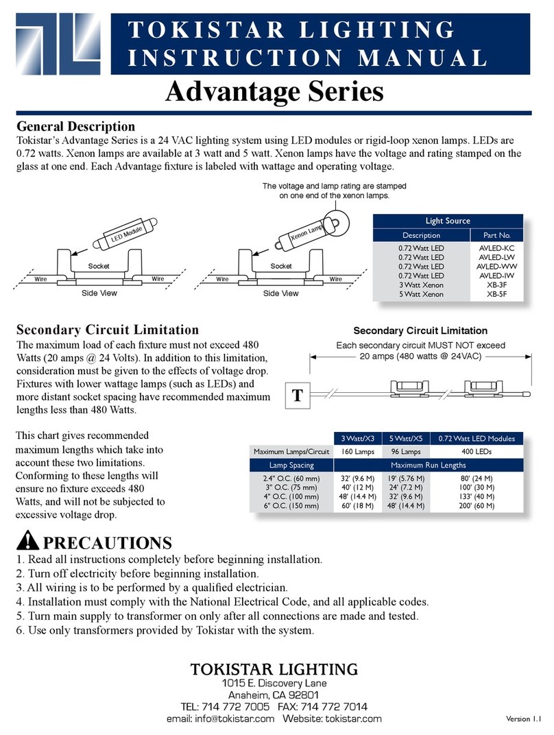 Tokistar Advantage AVLED-KC instruction manual